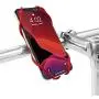 Bone Bike Tie 3, Universal Bike Phone Mount for Handlebar, Bicycle Motorcycle Phone Holder for iPhone 12 Pro Max Mini 11 Pro Max XS X XR SE 8 7 6 Plus, Galaxy Note10 9 S10 9 8, Phone 5.8”-7.2” (Red)