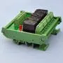 Electronics-Salon DIN Rail Mount 4 SPDT 10Amp Power Relay Interface Module, DC 12V Version.