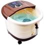 Foot Spa Bath Motorized Massager with Heat, Frequency Conversion, Red Light Rolling Massage, Adjustable Time & Temperature, Water Spray Bubble