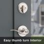 Kwikset Tustin Keyed Entry Lever and Single Cylinder Deadbolt Combo Pack with Microban Antimicrobial Protection featuring SmartKey Security in Satin Nickel
