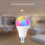 Smart Light Bulb with Soft White Light 2800k-6200k + Rgbw, TECKIN A19 E26 WiFi Multicolor Led Bulb Compatible with Phone, Google Home, 7.5w (60w Equivalent),2 Pack