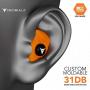 Decibullz - Custom Molded Earplugs, 31dB Highest NRR, Comfortable Hearing Protection for Shooting, Travel, Swimming, Work and Concerts