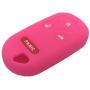 Ezzy Auto Hot Pink Silicone Rubber Key Fob Case Key Cover Key Jacket Skin Protector fit for Honda Accord CR-V Civic Acura TL RL CL