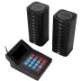 Tangxi Restaurant Pager System, Wireless Calling System,Long Range Paging System with 20 Coaster Pagers and 1 Numeric Keyboard Transmitter for Restaurant Clinic Church Cafe Shop(US 100-240V)
