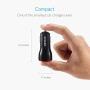 Anker Car Charger, Mini 24W 4.8A Metal Dual USB Car Charger, PowerDrive 2 Alloy Flush Fit Car Adapter with Blue LED, for iPhone XR/Xs/Max/X/8/7/Plus, iPad Pro/Air 2/Mini, Galaxy, LG, HTC and More