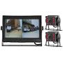GreenYi-58 Wired AHD Truck Backup Camera Monitoring System, 7 Inch IPS DVR Dual Split Screen Monitor, 2PCS Mini IR Rear View Camera for Trailer Box Truck RV Camper Bus Van Motorhome 5th Wheel