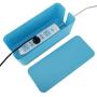 Patioer Cable Management Organizer Box Power Strips Hider Power Cords Hider for Desk, TV, Computer, USB Hub,Cords (Set of Three) Blue