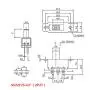 Qiying SS22F25-G7 2-Position DPDT 2P2T Panel Mount Mini Slide Switch Soldering Lug 20Pcs