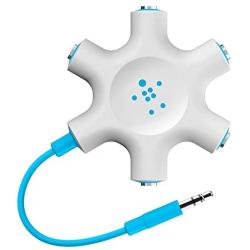 Belkin RockStar 5-Jack Multi Headphone Audio Splitter (Blue) (F8Z274btBLU)