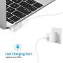 Magnetic USB C Adapter 20Pins Type C Connector, Support USB PD 100W Quick Charge, 10Gb/s Data Transfer and 4K@60 Hz Video Output Compatible with MacBook Pro/Air and More Type C Devices (Silver)