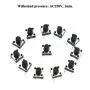 Auleswet 6x6x7mm Tactile Tact Push Button Switches Clicky 80 Pcs 4 Pin Dip Micro Panel PCB Momentary for Testing Breadboards Prototyping Easy to Solder in Springy Legs