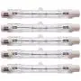 CTKcom 150-Watt 3.1-Inch T3 Halogen Light Bulbs(5 Pack) - J Type 78mm Double Ended 120 Volts 150Watt T3 Halogen Bulb R7S Double Ended Filament Flood Lights Quartz Tube Lamps,5 Pack