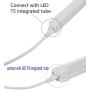 SinLoon T5 T8 LED Lamp Connecting Wire Ceiling Lights Daylight LED Integrated Tube Cable Linkable Cords for LED Tube Lamp Holder Socket Fittings with Cables(4.9FT/1.5M,10-Pack)