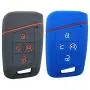 2x Coolbestda Rubber Push Start 4buttons Key Fob Glove Protector Case Holder for 2021 2020 2019 VW Volkswagen Tiguan Atlas Jetta Passat Golf Alltrack (Key in ignition OR Flip Key NOT FIT)