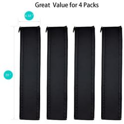 Cable Management Sleeve, 19.5 inch Cord Organizer Cable Wrap Wires Cover Sleeves Wraps Wire Hider System with Zipper for TV Computer PC Desk Home 4 Pack