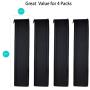 Cable Management Sleeve, 19.5 inch Cord Organizer Cable Wrap Wires Cover Sleeves Wraps Wire Hider System with Zipper for TV Computer PC Desk Home 4 Pack
