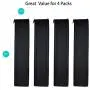 Cable Management Sleeve, 19.5 inch Cord Organizer Cable Wrap Wires Cover Sleeves Wraps Wire Hider System with Zipper for TV Computer PC Desk Home 4 Pack