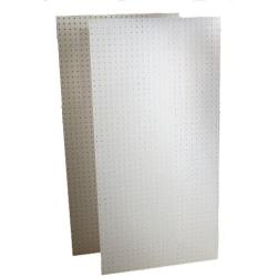Triton Products DB-2 Two DuraBoard White Polypropylene Pegboards 24-Inch W by 48-Inch H by 1/4-Inch D with 9/32-Inch Hole Size and 1-Inch O,C, Hole Spacing