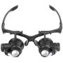 10X 15X 20X 25X LED Magnifier Illuminated Double Eye Glass Jeweler Loupe Repair Magnifying