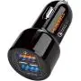 Car Charger Adapter by HUSSELL - USB Car Charger Dual Port, Qualcomm Quick Charge 3.0 + 5.4A/30W, 4X Fast - Compatible w/Any Cell Phone, iPhone Apple Samsung LG Nexus & Tablets