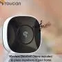 TOUCAN Video Doorbell Camera 1080p HD with Chime, Angle View 180° Doorbell Camera WiFi with Motion Detector, Wireless Video Doorbell, Doorbell Camera Night Vision with 2-Way Audio, Weatherproof IP56