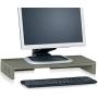 Way Basics TV PC Desktop Modern Computer Monitor Stand Screen Riser (Tool-Free Assembly and Uniquely Crafted from Sustainable Non Toxic zBoard Paperboard), Grey