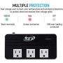 Key Power 200-Watt Step Down 220V to 110V Voltage Converter & International Travel Adapter/Power Strip - [Use for USA Appliance Overseas in Europe, Australia, UK, Ireland, Italy and More]