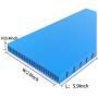 Aluminum Heat Sink 150 x 74 x10 mm/5.9 x 2.91 x 0.39 inch Heatsinks Module Cooler Fin Heat Board Cooling for Amplifier Transistor Semiconductor Devices Blue (2Pcs)