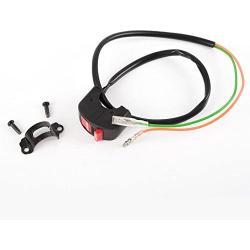 KiWAV Engine Switch Black 12v DC Electrical System compatible with Motorcycle Scooter 7/8 inch Break the Circuit to Stop