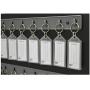 Acrimet Key Cabinet Organizer 24 Positions with Lock (Wall Mount) (24 Smoke Tags Included) (Black Cabinet)