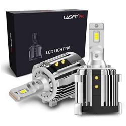 LASFIT H7 LED Bulbs for Volkswagen Passat Golf GTI Tiguan w/Retainer-Adapter, Plug & Play, 6000LM 6000K (2PCS)