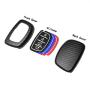 TANGSEN Smart Key Fob Personalized Case Protective Cover for Hyundai Elantra GT Tucson 4 Button Keyless Entry Remote 3D Twill Weave Carbon Fiber ABS Plastic Emboss Silicone Rubber
