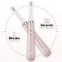 Hanasco Sonic Electric Toothbrush Rechargeable for Adults, 4 Modes with Build in 2 Mins Timer, 3 Brush Heads Included, Whitening Clean 4 Hours Charge for 30 Days Use, Soft Bristles, 38,000 VPM Pink