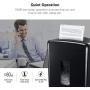Bonsaii 20-Sheets Heavy Duty Cross-Cut Paper and Credit Card Shredder with 6.6 Gallon Pullout Basket and 4 Casters, 20 Minutes Running Time, Black (C222-A)