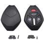 Key Fob Keyless Entry Remote Shell Case fits Mitsubishi Eclipse Lancer Endeavor Galant Outlander 4 Buttons Replacement Key Fob Cover Casing (1)