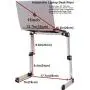 Ergonomic Portable Laptop Stand Table Desk Foldable Lap Tray for Bed Sofa Fully Adjustable Height and Angle Laptop Riser with USB Fans for Work from Home or Travel(Silver)