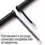 Telephone Cord, Phone Cord, Handset Cord, Black, 2 Pack, Universally Compatible
