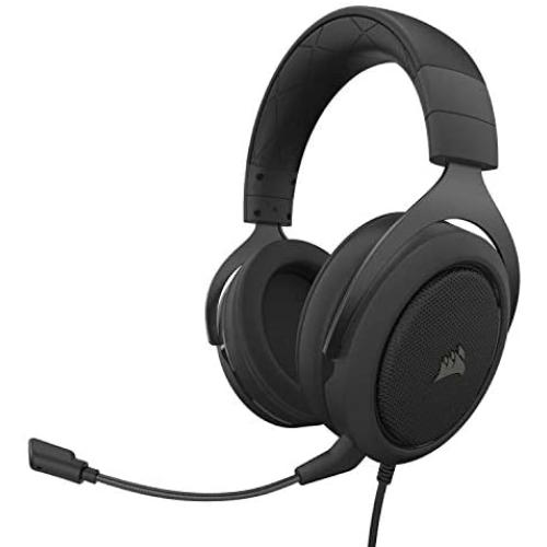Corsair HS50 Pro - Stereo Gaming Headset - Discord Certified Headphones - Works with PC, Mac, Xbox Series X, Xbox Series S, Xbox One, PS5, PS4, Nintendo Switch, iOS and Android – Carbon