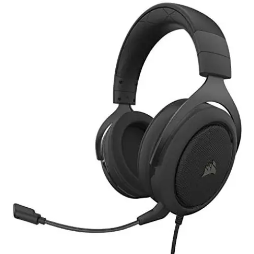 Corsair HS50 Pro - Stereo Gaming Headset - Discord Certified Headphones - Works with PC, Mac, Xbox Series X, Xbox Series S, Xbox One, PS5, PS4, Nintendo Switch, iOS and Android – Carbon