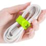 ELFRhino Cord Organizer Cable Straps Clips Wire Ties Charging Cord Power Cord Earphone Headphone Wrap Winder Holder Keeper Manager Management(Set of 3, Green)