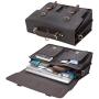 Polare 16 Full Grain Leather Briefcase Messenger Bag Laptop Satchel for Men