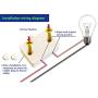 4X Cabinet Door Switch,Cabinet Lamp Switch, Drawers Open on Close Door Applicable to 12V 24V 110V(Wite18 AWG Wire) (Black)