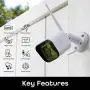 Geeni Hawk 3 HD 1080p Outdoor Security Camera, IP66 Weatherproof WiFi Surveillance with Night Vision and Motion Detection, Compatible with Alexa and Google Assistant, No Hub Required