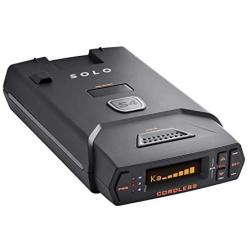 Escort Solo S4 Radar Detector - Cordless, Escort Live Crowd Sourcing, Extreme Range, False Alert Filter, OLED Display