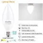 Ascher E12 LED Candelabra Light Bulbs, Equivalent 60W, 550 Lumens, Daylight White 5000K, Candelabra Base, Non-dimmable, Chandelier Bulb, Pack of 10
