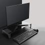 4 in 1 Monitor Stand Riser with Bluetooth Speaker, Wireless Charger, 4 USB 3.0 Support Transfer Data Charging,Keyboard and Mouse Storage Desk Organizer | up to 27inch for Laptop Computer MacBook PC
