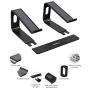 Nulaxy Laptop Stand, Ergonomic Aluminum Laptop Mount Computer Stand, Detachable Laptop Riser Notebook Holder Stand Compatible with MacBook Air Pro, Dell XPS, Lenovo More 10-15.6'' Laptops - Black