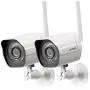 Zmodo 1080p Full HD Outdoor Wireless Security Camera System, 2 Pack Smart Home Indoor Outdoor WiFi IP Cameras with Night Vision, Compatible with Alexa