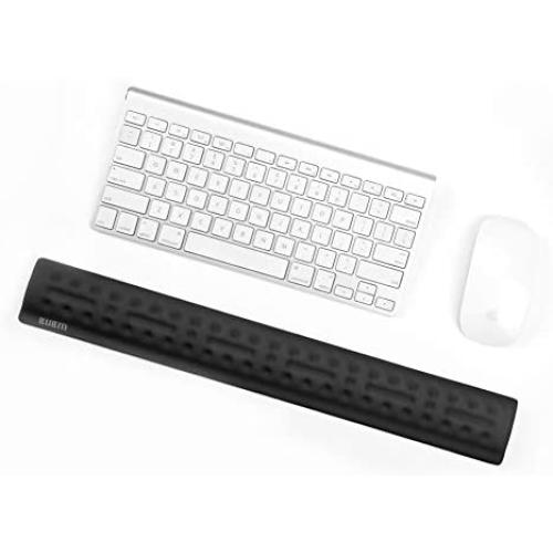 BUBM Keyboard Wrist Rest Support Pad, Memory Foam Upgraded Hand Support with Non Slipping Rubber Base, Ergonomic Arm Stand for Office, Gaming, Home, Computer, Mac (Black Keyboard Wrist Rest)