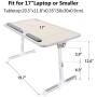 Laptop Bed Tray Table, Nearpow Adjustable Laptop Bed Stand, Portable Standing Table with Foldable Legs, Foldable Lap Tablet Table for Sofa Couch Floor - Medium Size